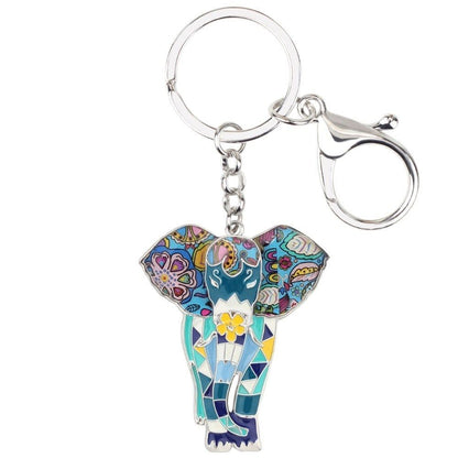 Jungle Animal An Elephant Pattern Unique Key Chain BOS0105 - Touchy Style .