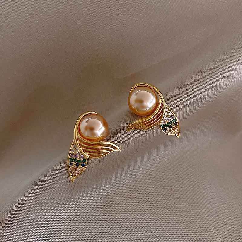 Korean Geometric Metal Charm Stud Earrings Gq121 Stylish Jewelry - Touchy Style