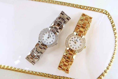 Ladies Simple Watch HMS0204 Quartz Diamond Dress Watch - Touchy Style