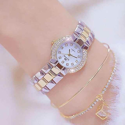 Ladies Simple Watch HMS0204 Quartz Diamond Dress Watch - Touchy Style