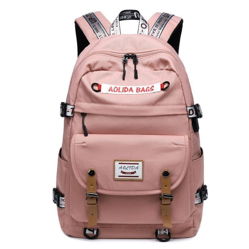 Large Capacity College School Travel Cool Backpacks For Girls OOS1240 - Touchy Style .
