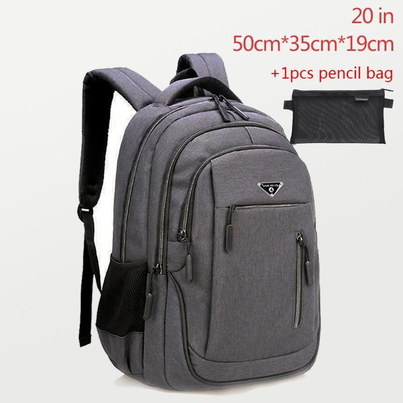 Large Capacity Cool Backpack Unisex Laptop Oxford Solid Big High School Bags UCBMOS11 - Touchy Style .