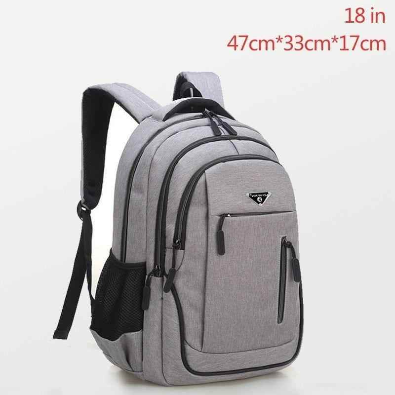 Large Capacity Cool Backpack Unisex Laptop Oxford Solid Big High School Bags UCBMOS11 - Touchy Style