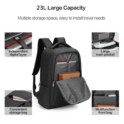 Large Capacity Cool Backpacks S01 Laptop Daypack Bookbag With USB Charging - Touchy Style