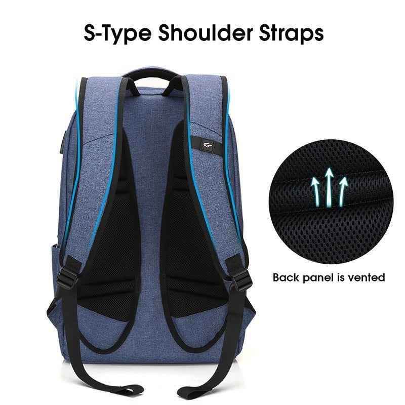 Large Capacity Cool Backpacks S01 Laptop Daypack Bookbag With USB Charging - Touchy Style