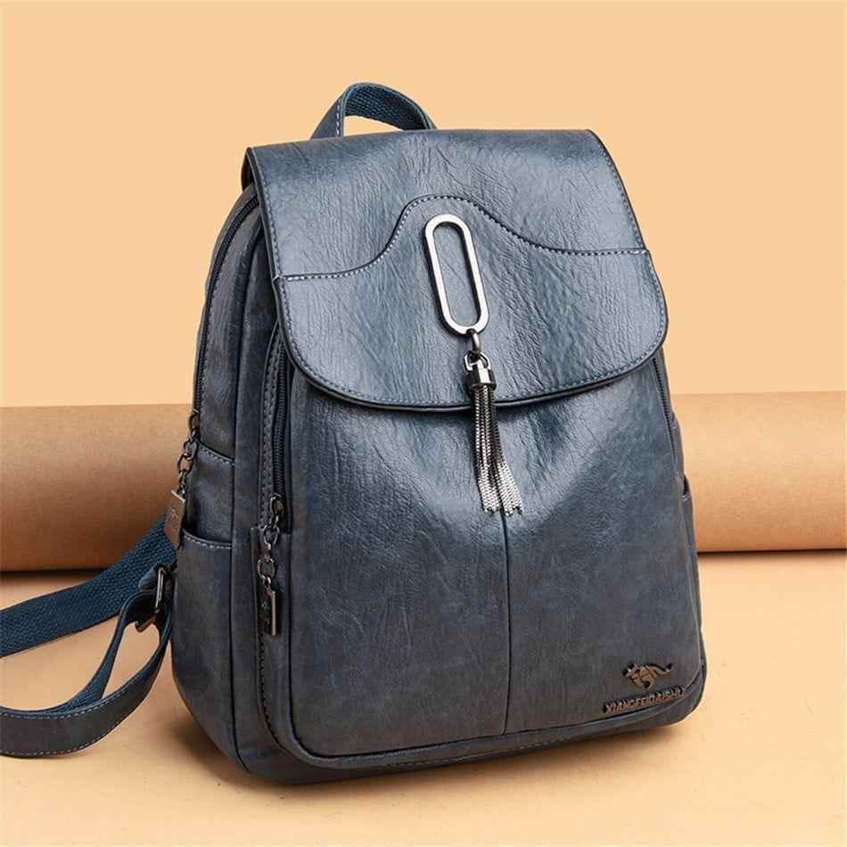 Large Capacity Leather Cool Backpacks GCBV56 Casual Travel School Bags for Teenager Grils - Touchy Style