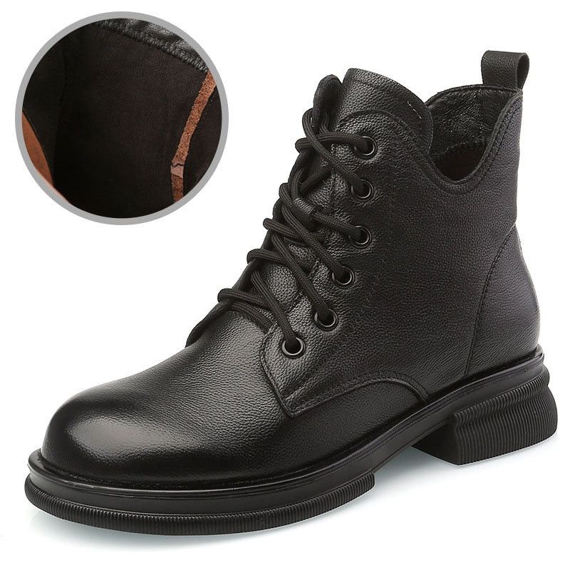Leather Ankle Boot GCSPO06 - Stylish Women&