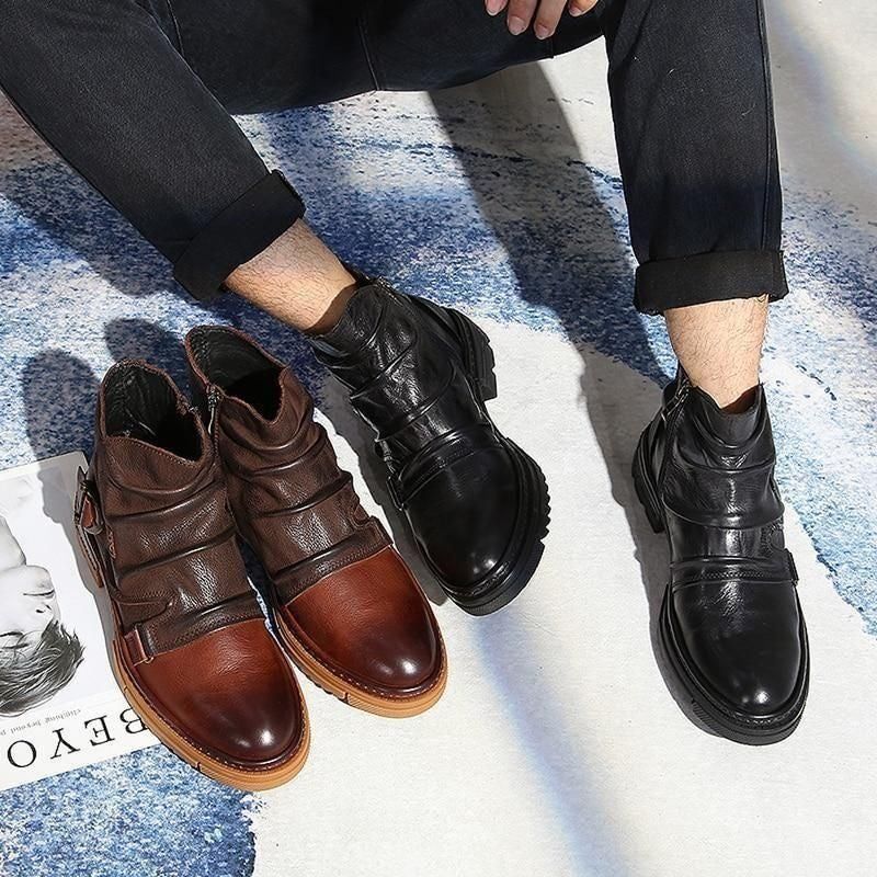 New Arrival British Style Men Fashion Casual Ankle Boots Spring