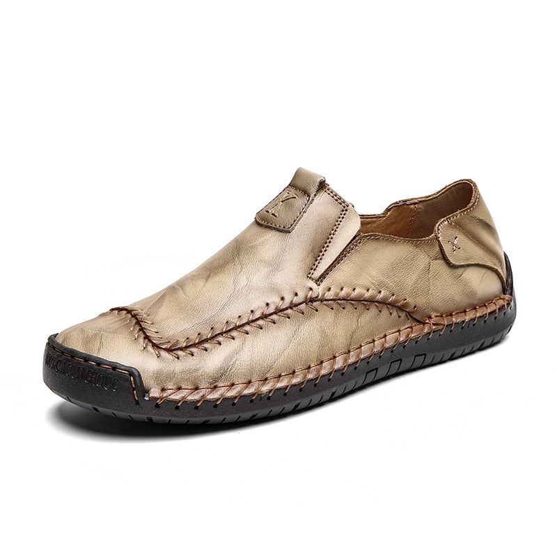 Leather Boat Fashion Loafers Men&