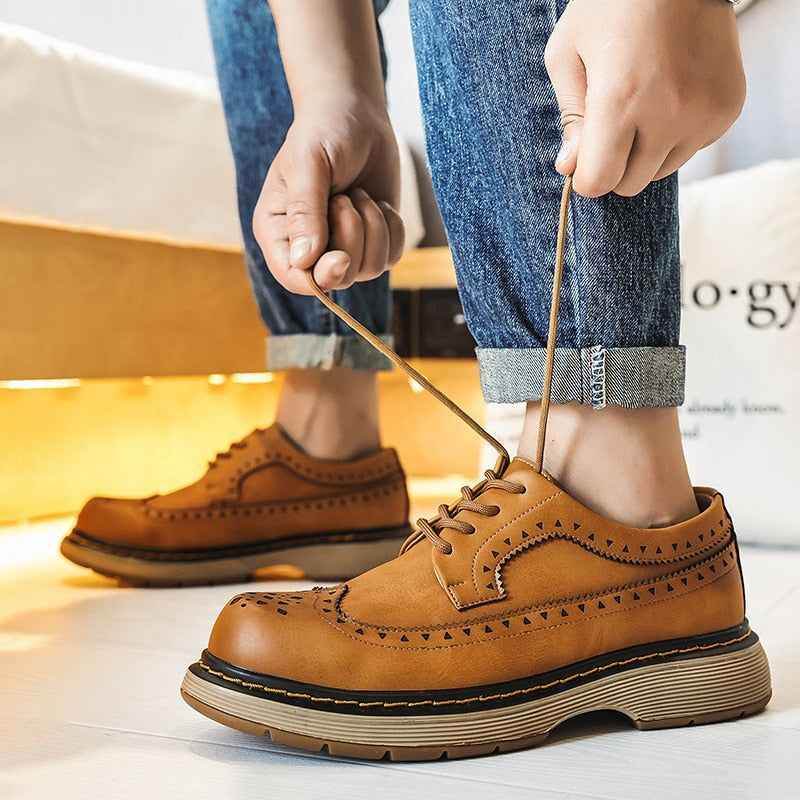 Leather Casual Shoes for Men MCSPO01: Stylish and Comfortable - Touchy Style
