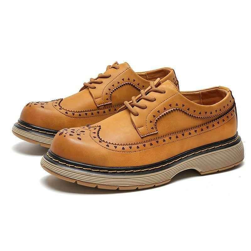 Leather Casual Shoes for Men MCSPO01: Stylish and Comfortable - Touchy Style