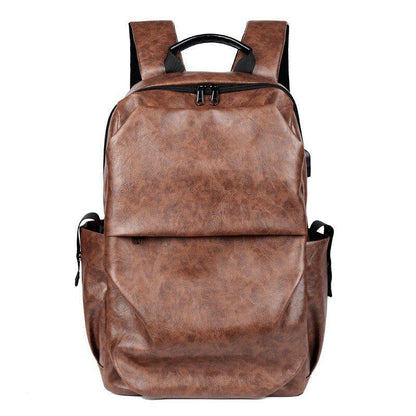 Leather Cool Backpack CBROS24 For Men Fashion Large Capacity Laptop Travel Bag