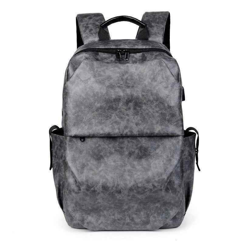 Leather Cool Backpack CBROS24 For Men Fashion Large Capacity Laptop Travel Bag - Touchy Style