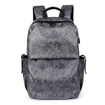Leather Cool Backpack CBROS24 For Men Fashion Large Capacity Laptop Travel Bag - Touchy Style