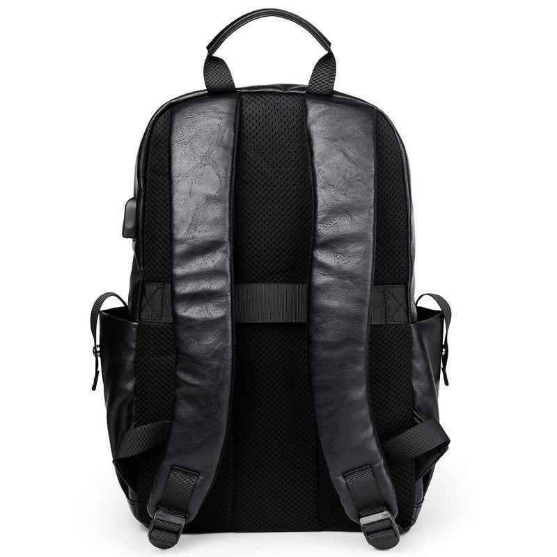 Leather Cool Backpack CBROS24 For Men Fashion Large Capacity Laptop Travel Bag - Touchy Style .