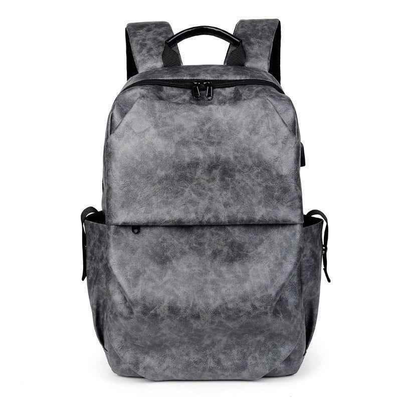 Leather Cool Backpack CBROS24 For Men Fashion Large Capacity Laptop Travel Bag - Touchy Style