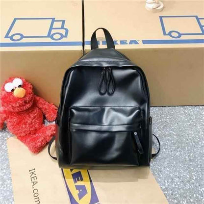 Leather Cool Backpack: Multi Pocket Big Travel Bag for Women XA503H - Touchy Style