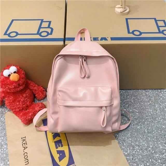 Leather Cool Backpack: Multi Pocket Big Travel Bag for Women XA503H - Touchy Style