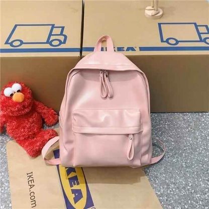 Leather Cool Backpack: Multi Pocket Big Travel Bag for Women XA503H - Touchy Style