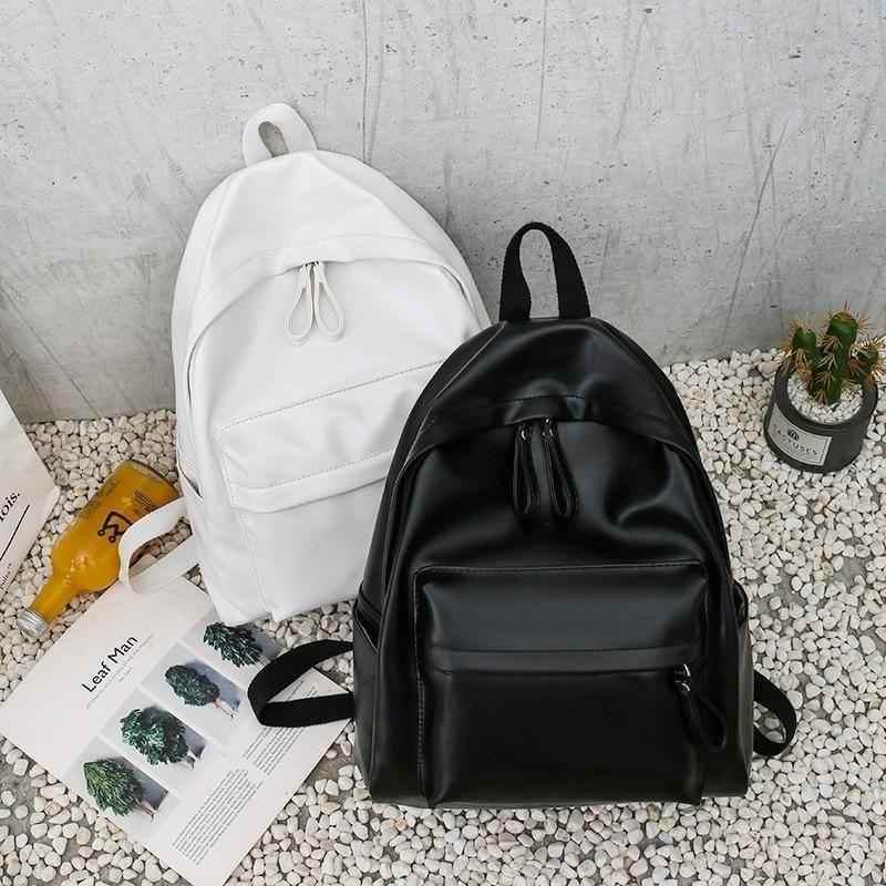 Leather Cool Backpack: Multi Pocket Big Travel Bag for Women XA503H - Touchy Style .