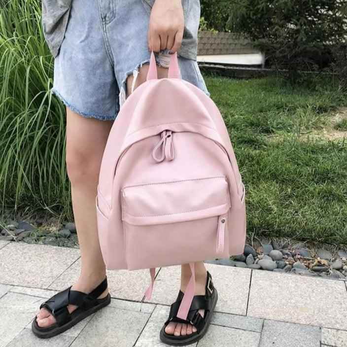 Leather Cool Backpack: Multi Pocket Big Travel Bag for Women XA503H - Touchy Style
