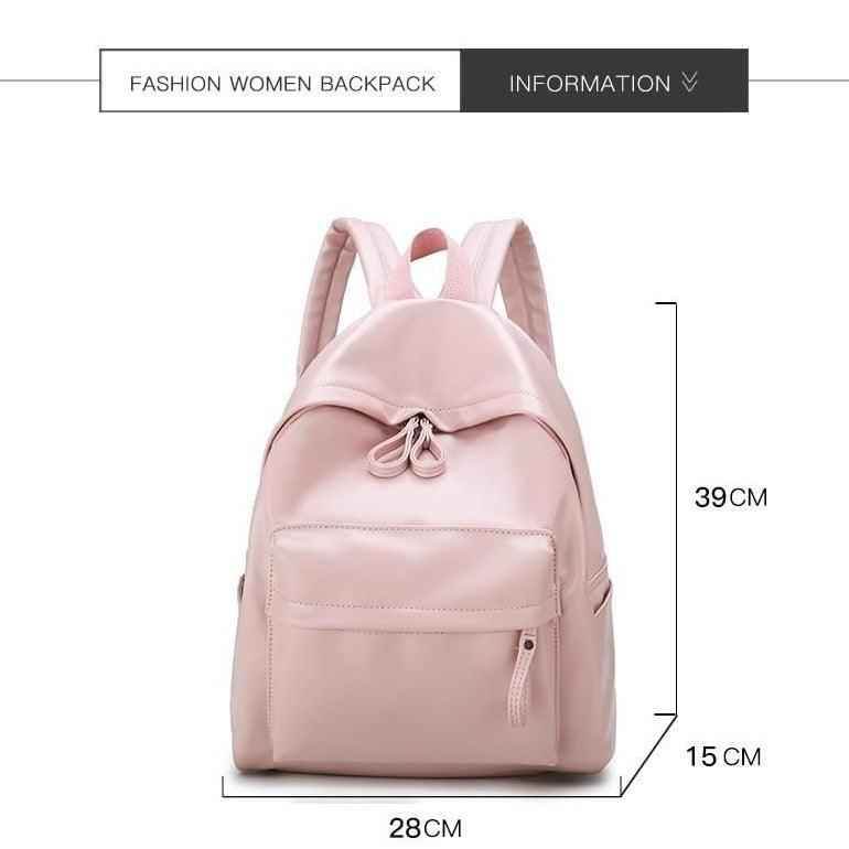 Leather Cool Backpack: Multi Pocket Big Travel Bag for Women XA503H - Touchy Style