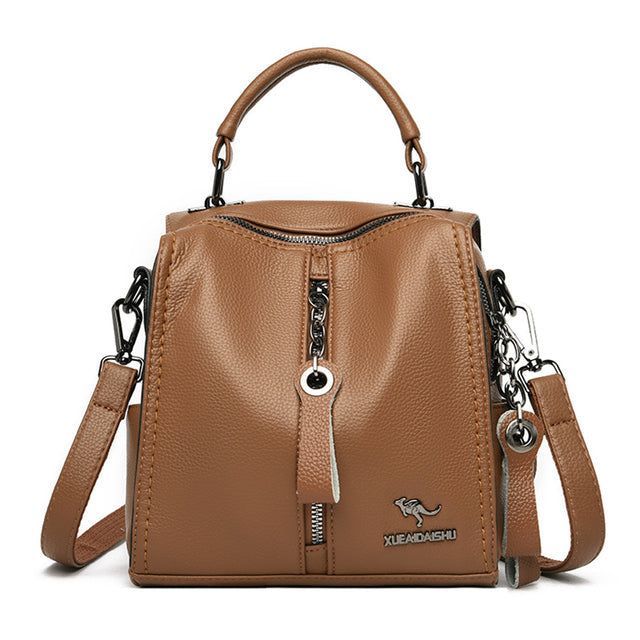 Leather Cool Backpacks GCBV53 Fashion College Shoulder Bag - Touchy Style .