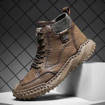 Leather Fashion Outdoor Ankle Boots Men&