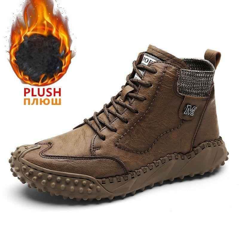 Leather Fashion Outdoor Ankle Boots Men&