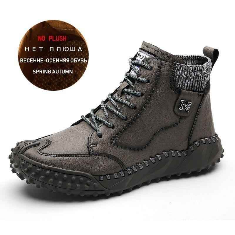 Leather Fashion Outdoor Ankle Boots Men&