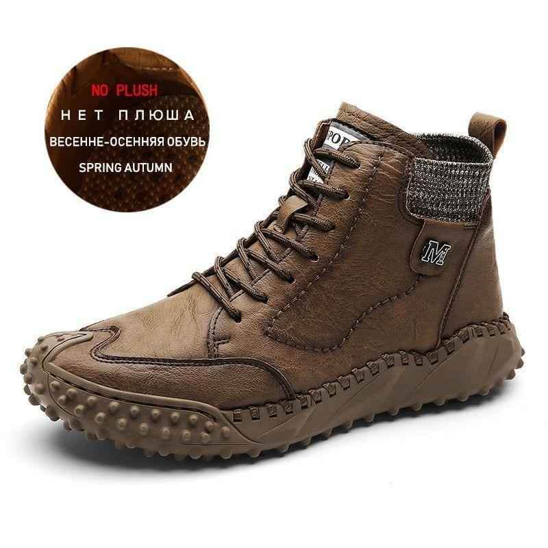 Leather Fashion Outdoor Ankle Boots Men&