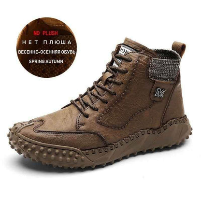 Leather Fashion Outdoor Ankle Boots Men&