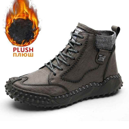 Leather Fashion Outdoor Ankle Boots Men&