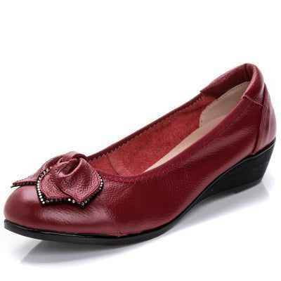 Leather Flats Women&