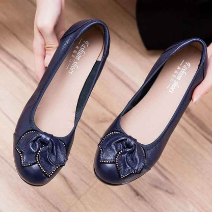 Leather Flats Women&