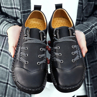 Leather Handmade Comfortable Loafers Men&