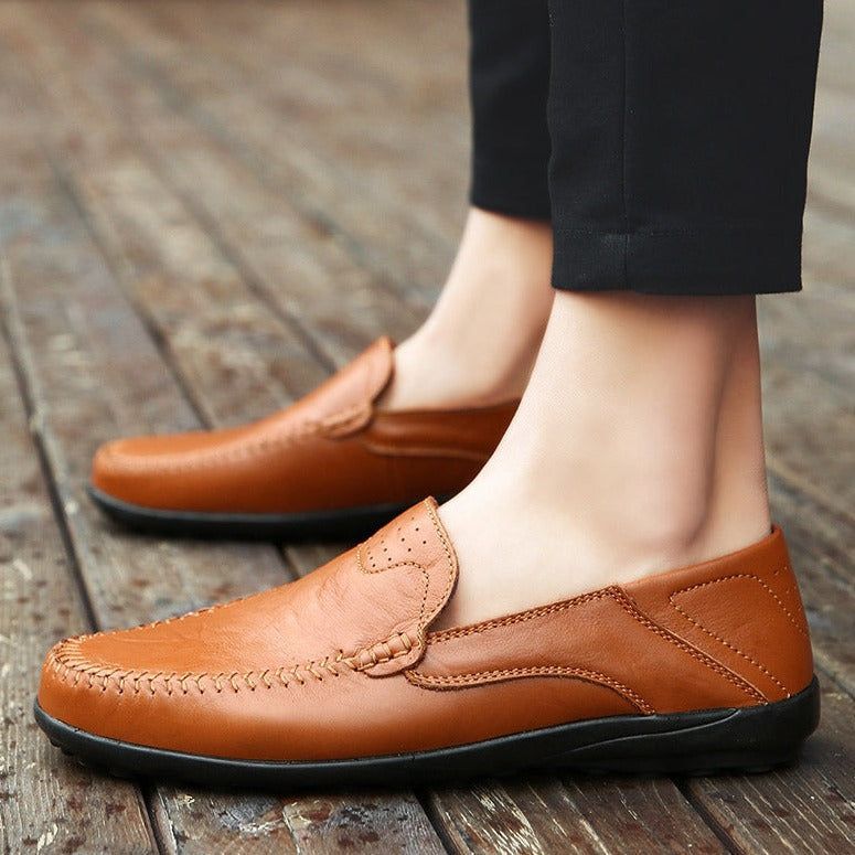 Leather Loafers Men&
