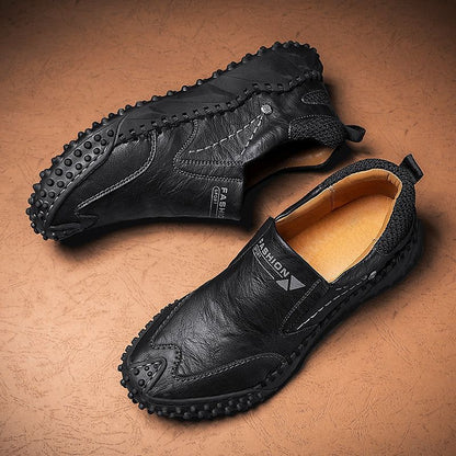 Leather Outdoor Sneakers Men&