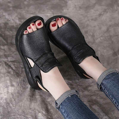 Leather Sandals Women&