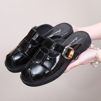 ➤➤ Womens Leather Slippers & Clogs