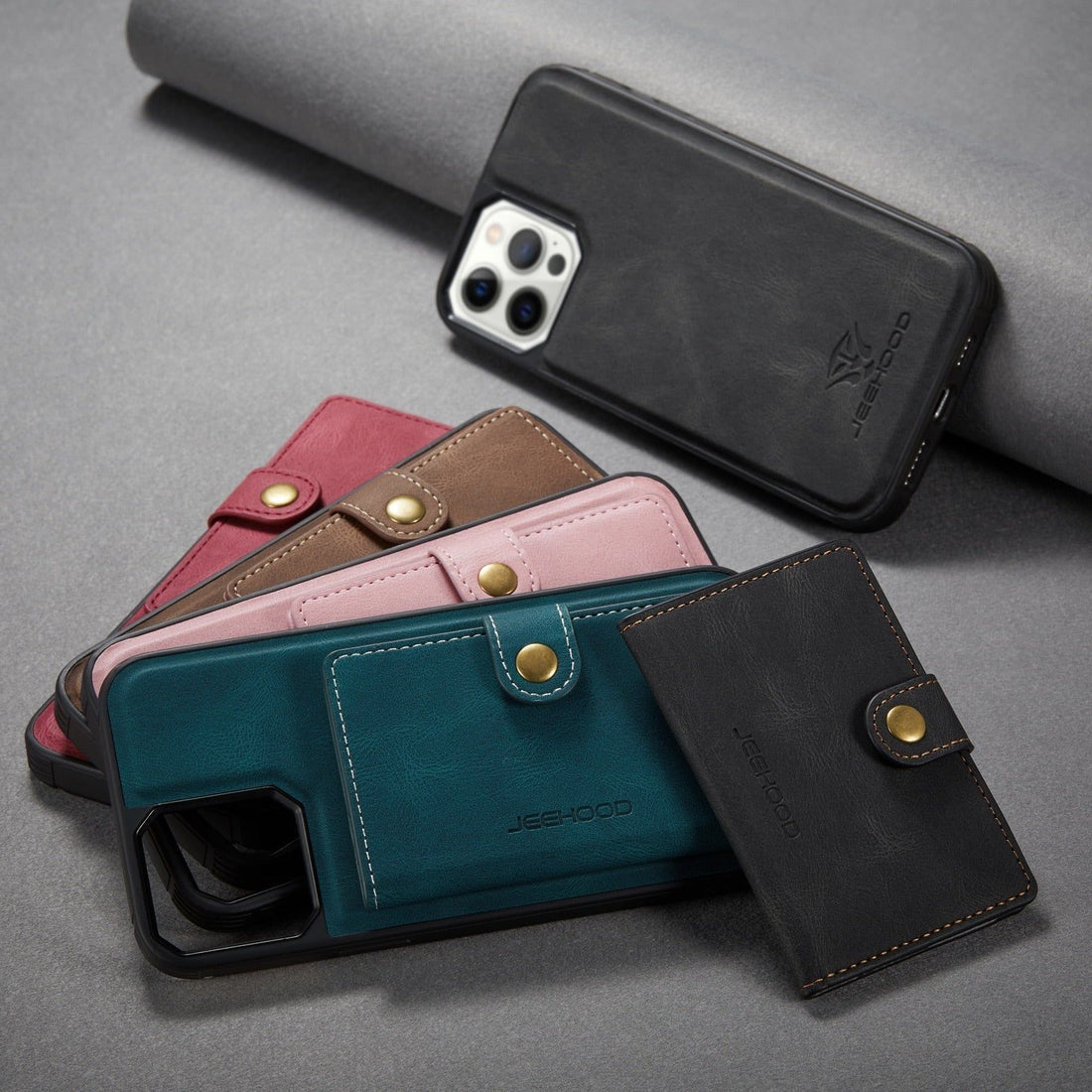 Luxury Magnetic Safe Leather Cute Phone Cases For iPhone 13 12 Mini 12 11 Pro-XS Max 8 7 Plus XR X - Touchy Style .