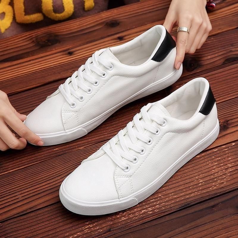 Men's Casual Shoes 2021 Sneakers Soft Leather Fashion White Footwear ...
