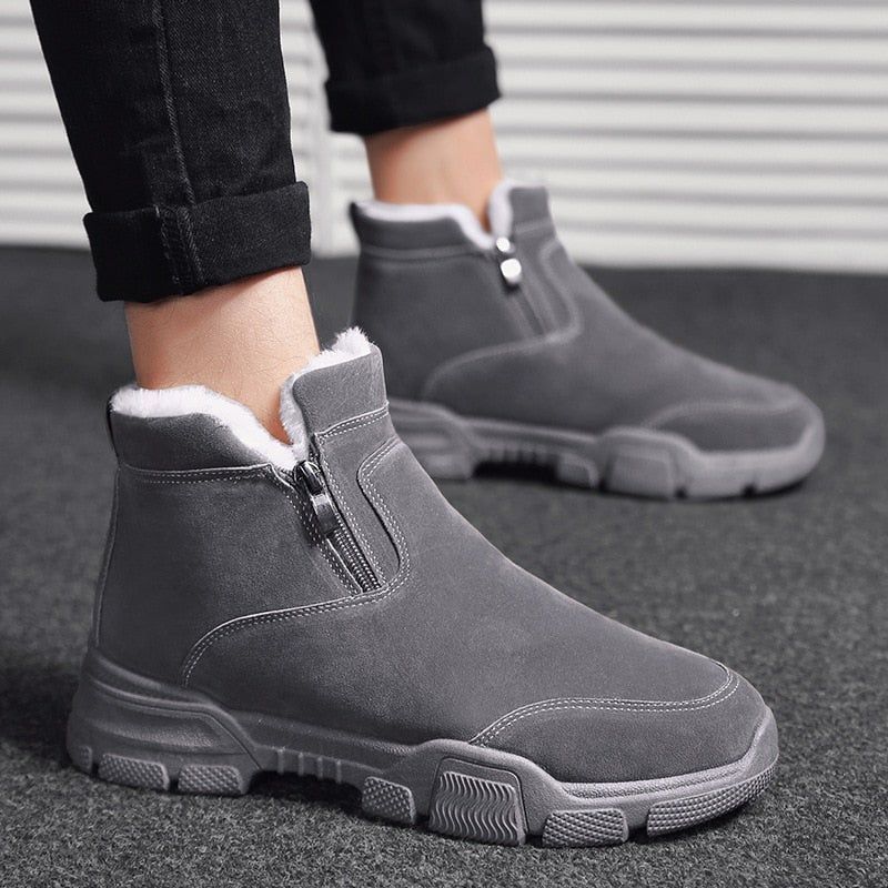 Men's Casual Shoes Suede Winter Ankle Boots MC-42 | Touchy Style