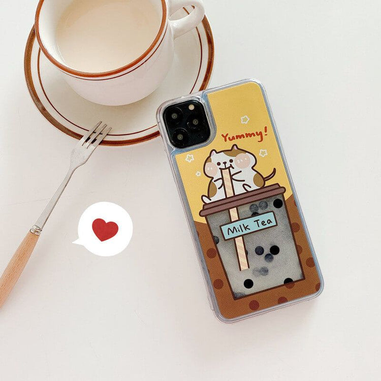 Milk Tea Cartoon Cute Phone Cases For iPhone 13 12 13Pro 11 Pro XS Max XR X 8 7 Plus - Touchy Style .