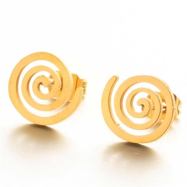 Mini Earrings Charm Jewelry Geometric Heartbeat Fashion E021723BBB - Touchy Style .