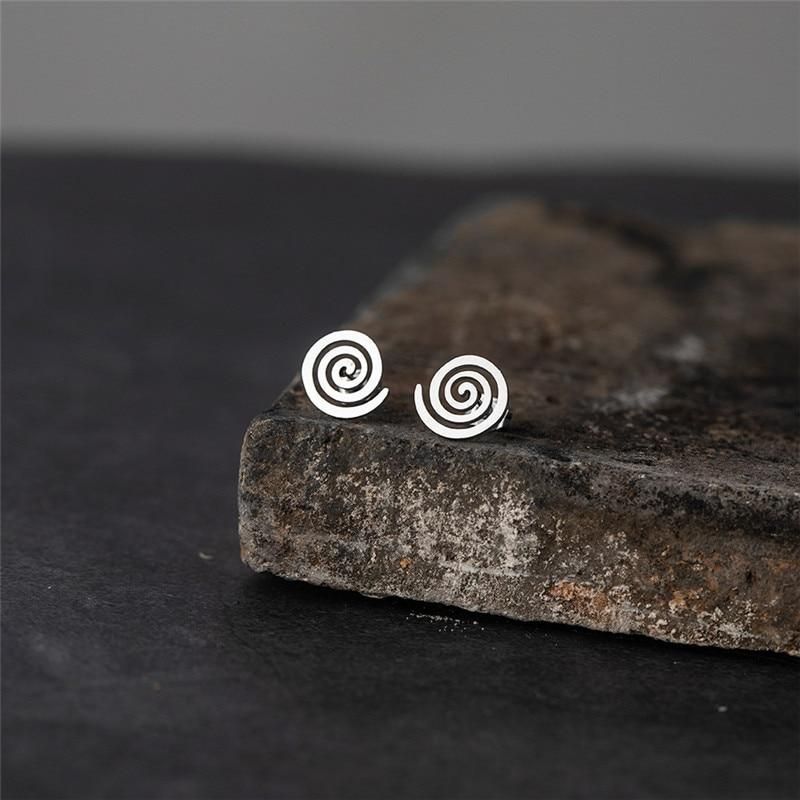 Mini Earrings Charm Jewelry Geometric Heartbeat Fashion E021723BBB - Touchy Style .