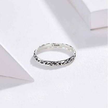 Minimalist 2mm 925 Sterling Silver Band Finger Ring - Charm Jewelry (GX319) - Touchy Style