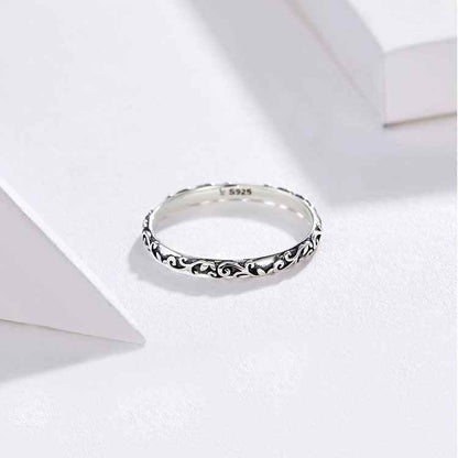 Minimalist 2mm 925 Sterling Silver Band Finger Ring - Charm Jewelry (GX319) - Touchy Style .