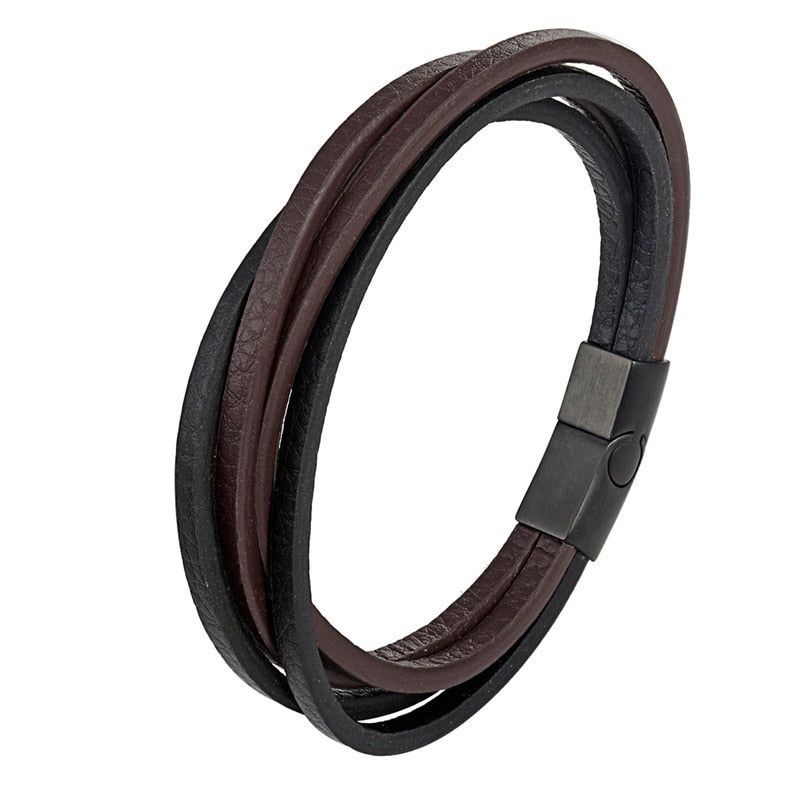 Multilayer Bracelets Charm Jewelry Leather Simple Fashion For Men&
