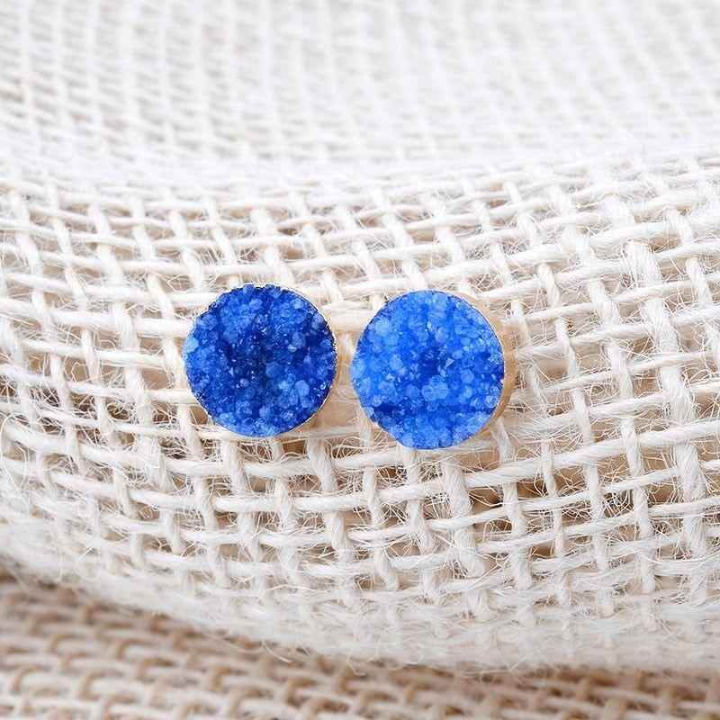 Nail Druzy Stone Mini Earrings Charm Jewelry BS0245 - Touchy Style